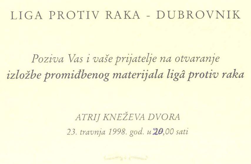 Izložba domaćeg i inozemnog tiskanog materijala 1998.