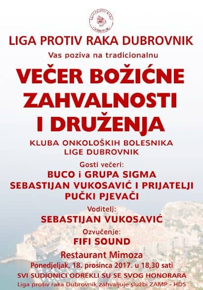 Šesnaesta večer božićne zahvalnosti i druženja