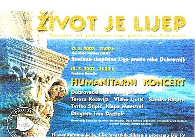 Humanitarni koncert Život je lijep u tvrđavi Revelin