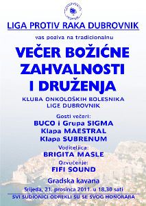 Deseta tradicionalna Večer Božićne zahvalnosti
