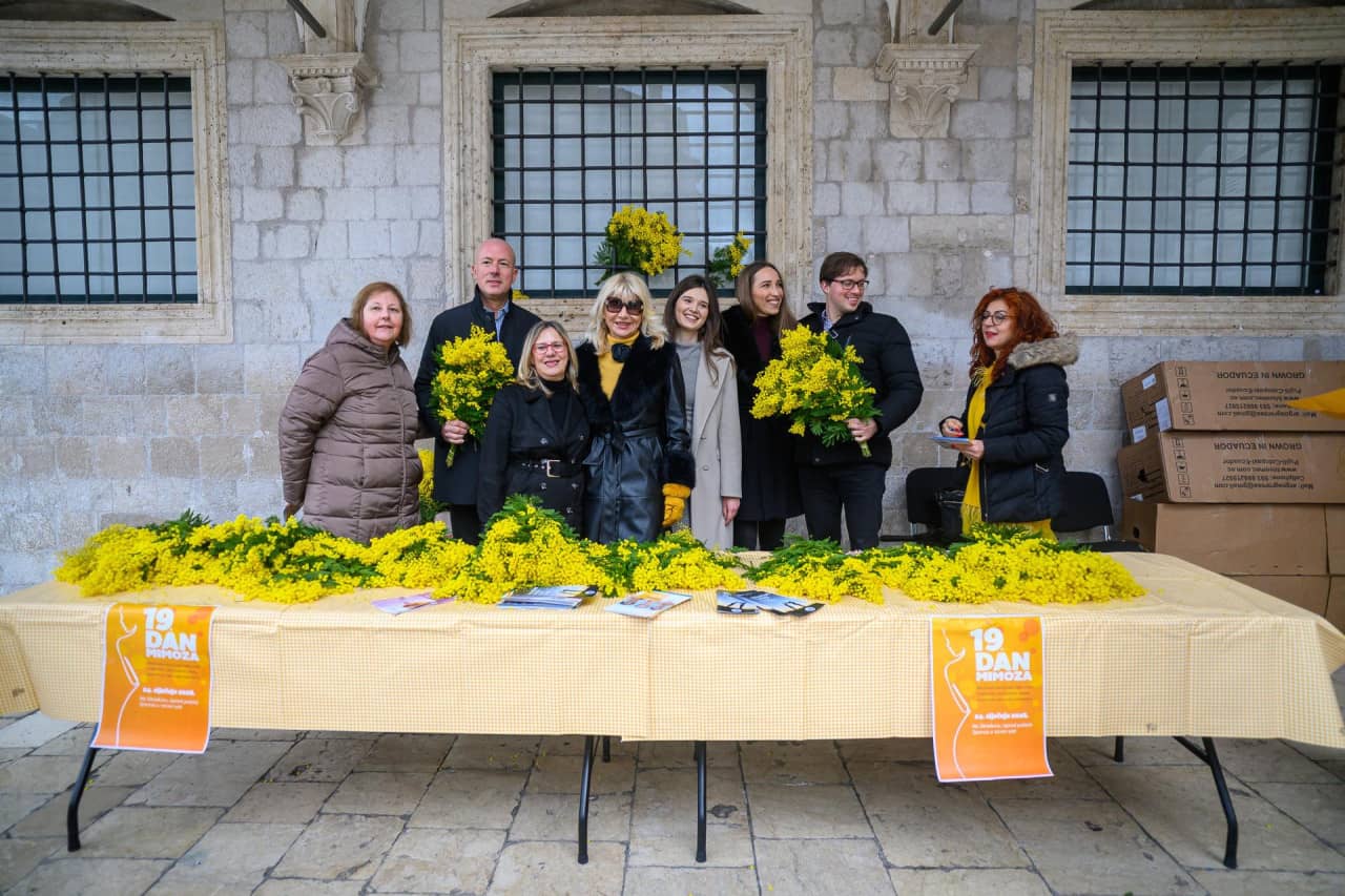 Ispred Sponze održan Dan mimoze. Autor Tonci Plazibat/Cropix