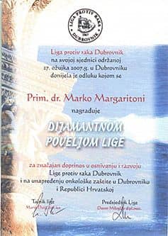 Priznanje Lige protiv raka Dubrovnik 7