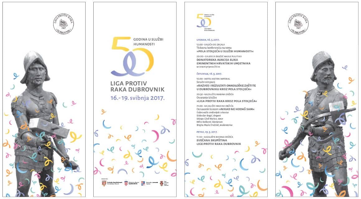 Liga protiv raka Dubrovnik plakat